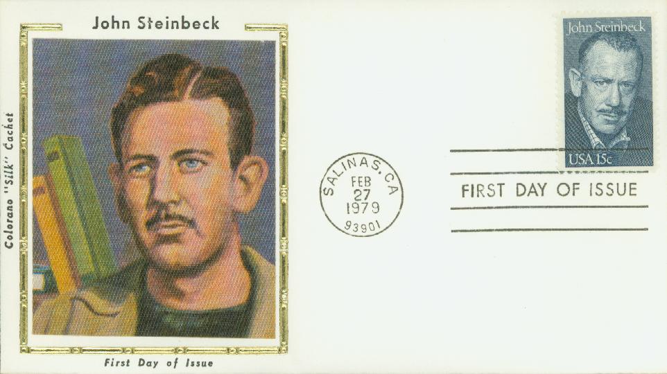 1979 15c Literary Arts: John Steinbeck Colorano Silk Cachet First Day Cover