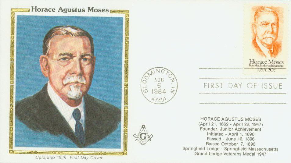 1984 20¢ Horace Moses Colorano Silk Cachet First Day Cover