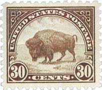 # 569 - 1923 30c Buffalo, olive brown