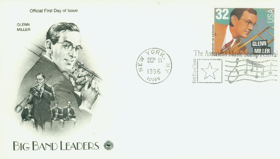 # 3098 - 1996 32c Big Band Leaders: Glenn Miller Classic First Day Cover