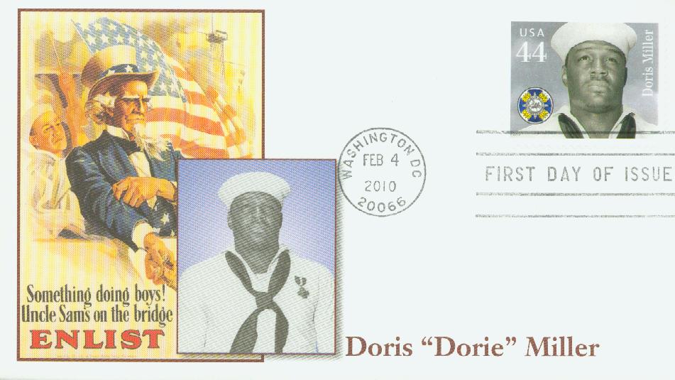 # 4443 - 2010 44c Doris Miller Fleetwood First Day Cover