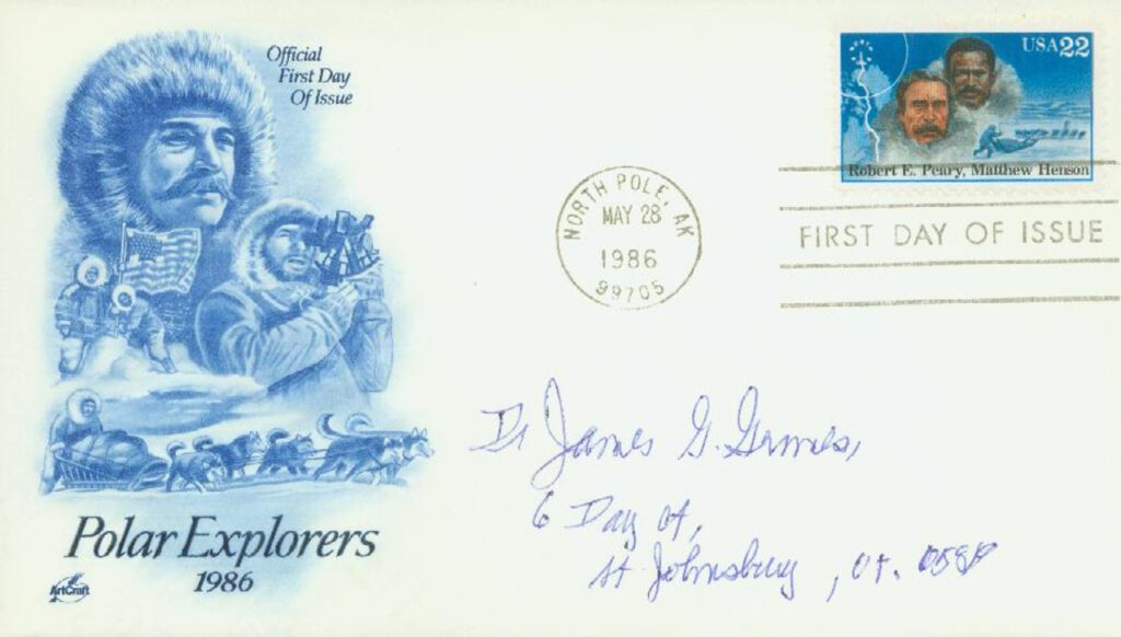 #2223 - 1986 22c Arctic Explorers: Robert E. Peary and Matthew Henson Classic First Day Cover