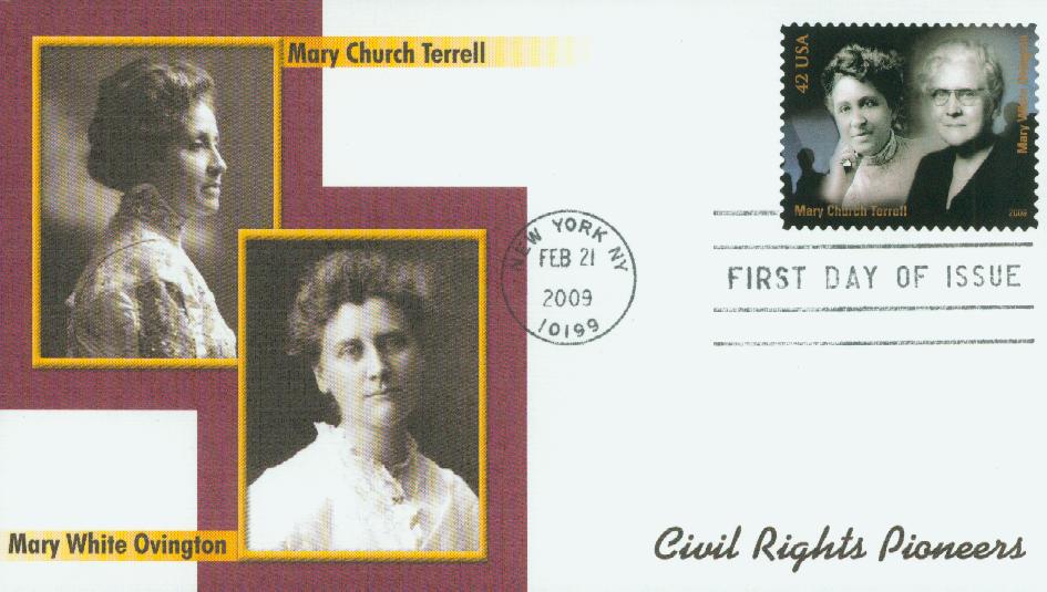 2009 42c Civil Rights Pioneers: Mary Church Terrell and Mary White Ovington Fleetwood First Day Cover