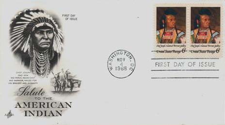 1364 - 1968 6c American Indian Classic First Day Cover