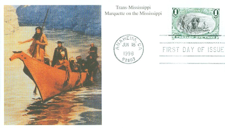# 3209a - 1998 1c Marquette On The Mississippi Mystic First Day Cover