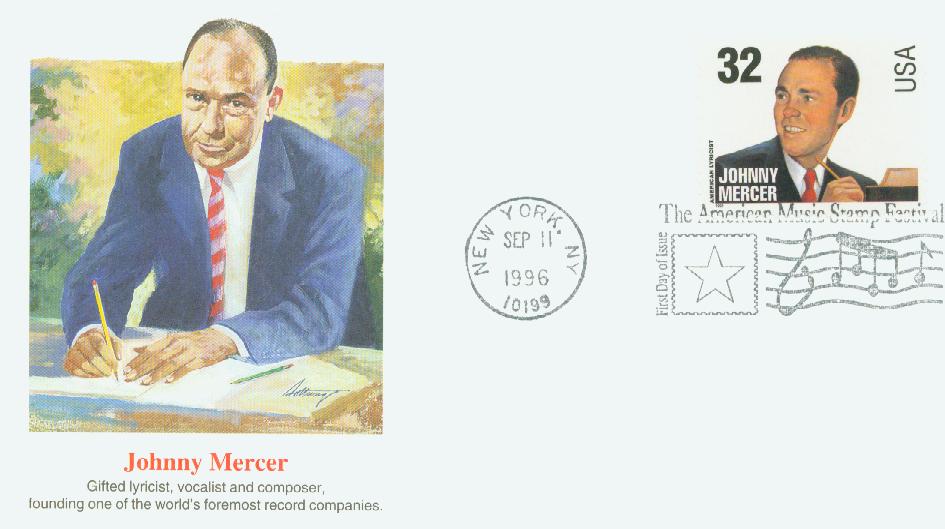 # 3101 - 1996 32c Johnny Mercer Fleetwood First Day Cover