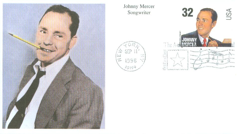 # 3101 - 1996 32c Johnny Mercer Mystic First Day Cover