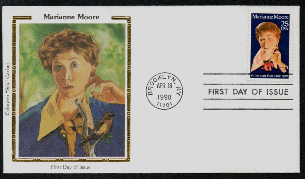 # 2449 - 1990 25c Marianne Moore   Colorano Silk Cachet First Day Cover