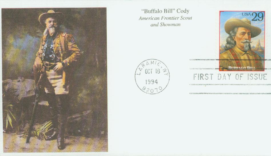 1994 29¢ Buffalo Bill Mystic First Day Cover