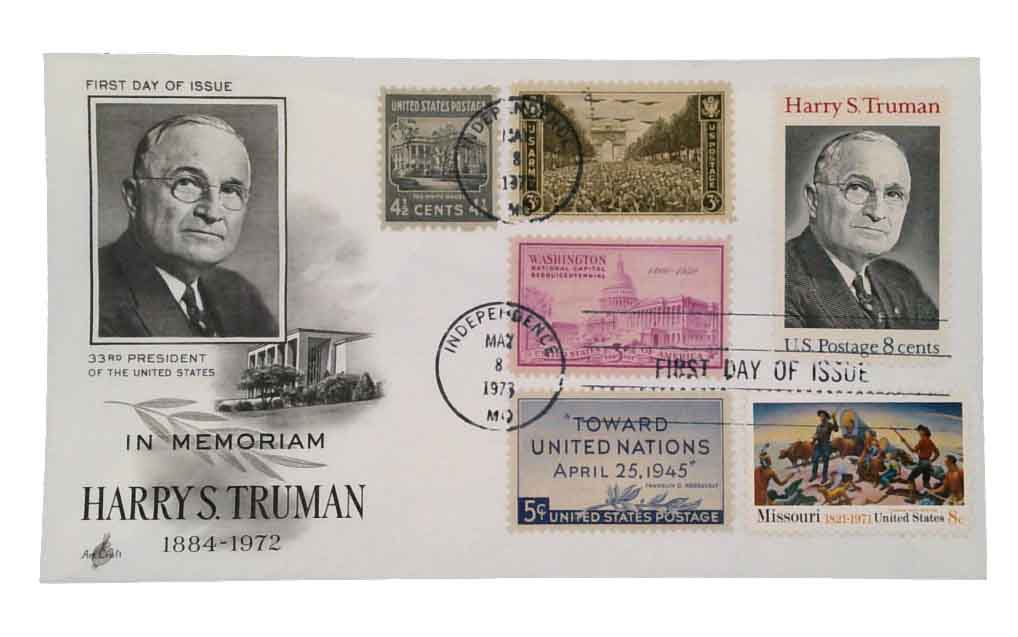 # 1499 - 1973 8c Harry S. Truman Classic Combination First Day Cover