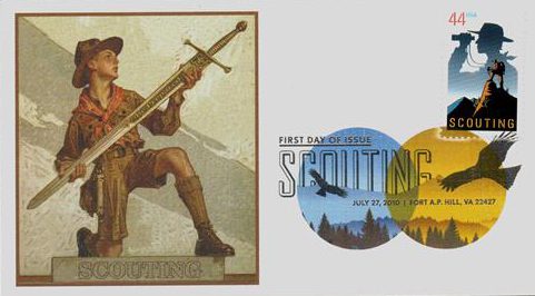 # 4472 - 2010 44c Scouting Fleetwood First Day Cover with Digital Color Postmark
