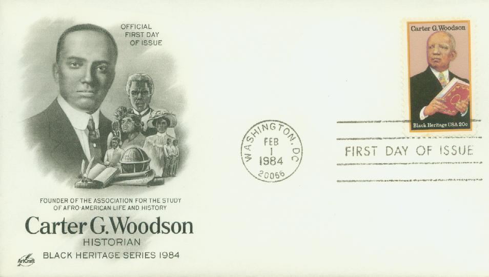 # 2073 - 1984 20c Black Heritage: Carter G. Woodson Classic First Day Cover