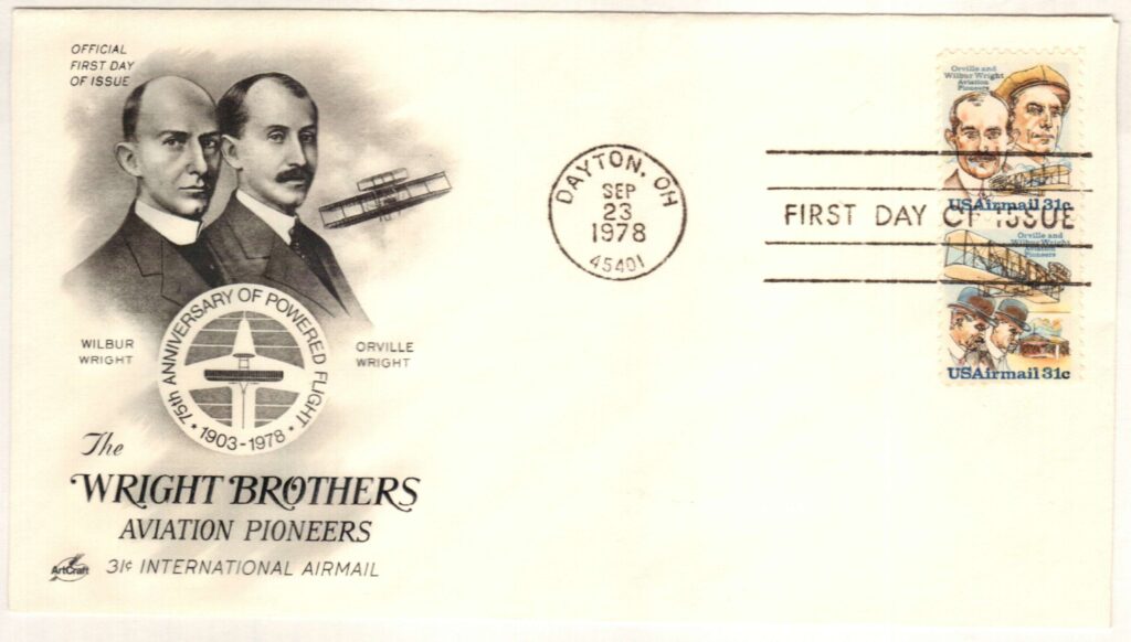 1978 31c Wright Bro Se-ten Classic First Day Cover