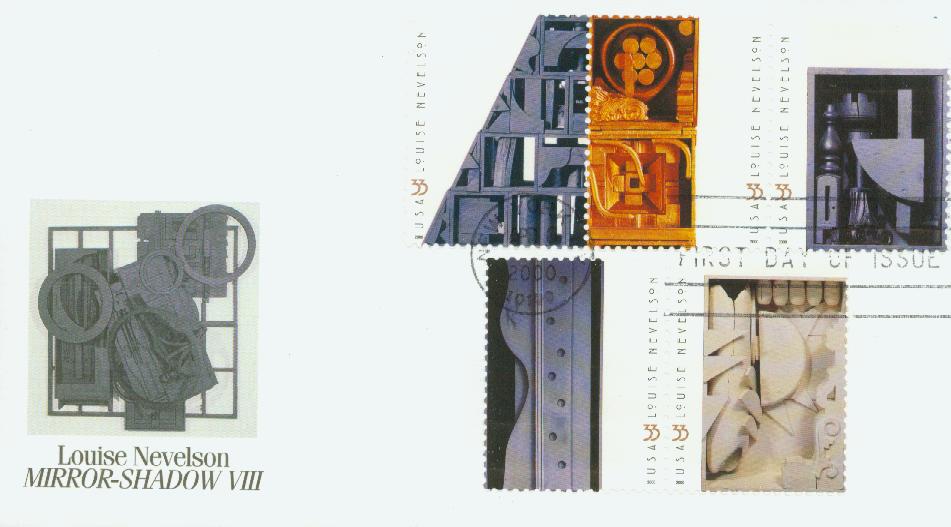 2000 33¢ Louise Nevelson Fleetwood First Day Cover