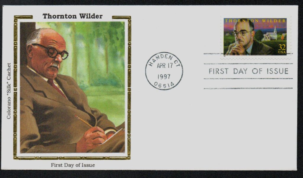 #3134 - 1997 32c Literary Arts: Thornton Wilder Colorano Silk Cachet First Day Cover