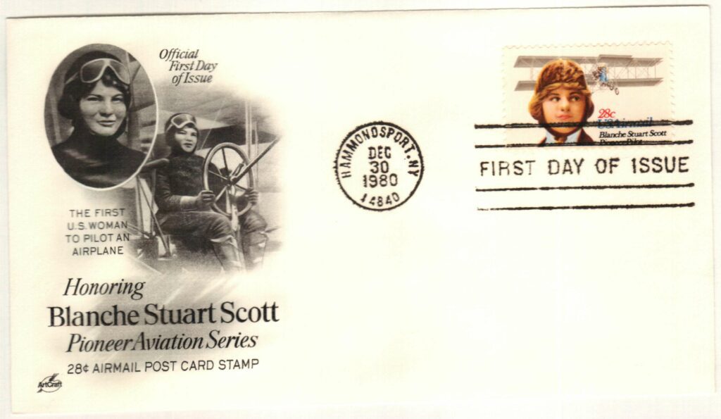 # C99 - 1980 28c Blanche S Scott Classic First Day Cover
