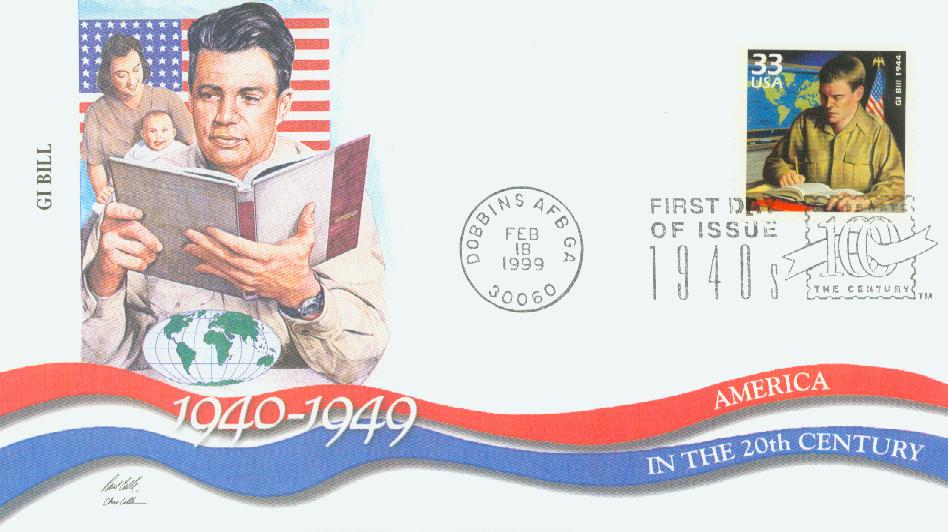1999 33¢ GI Bill Fleetwood First Day Cover