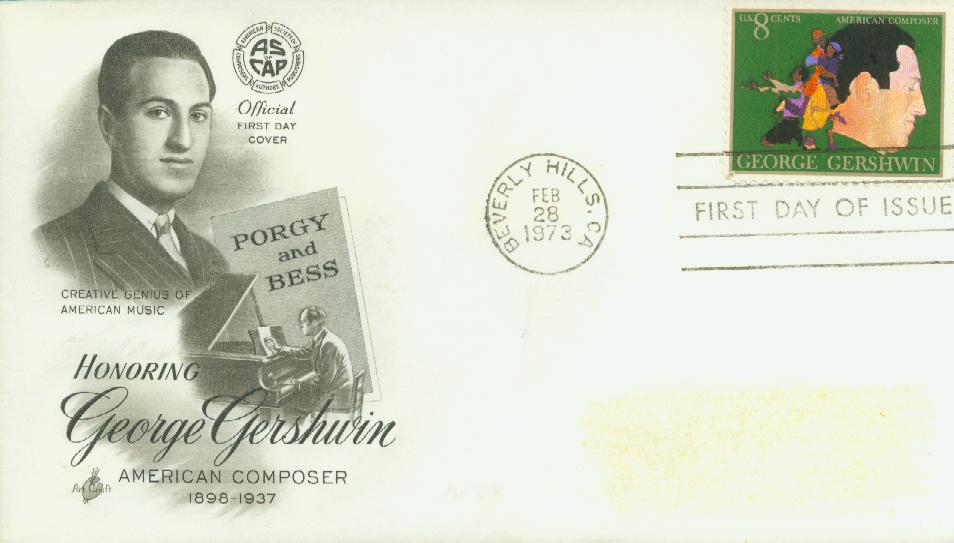 1973 8c George Gershwin Classic First Day Cover