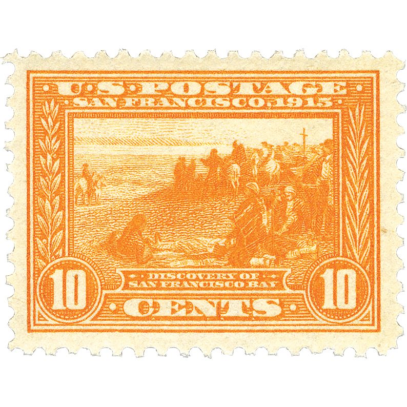 1913 10¢ Panama-Pacific Exposition: Discovery of San Francisco Bay