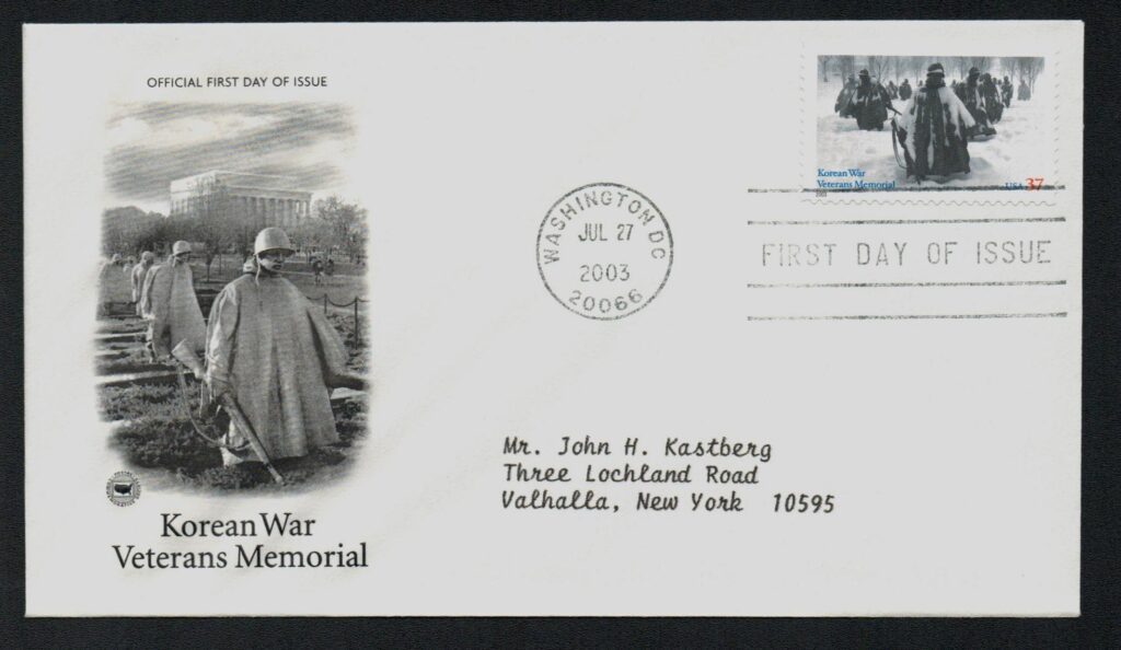# 3803 - 2003 37c Korean War Veterans Memorial Classic First Day Cover