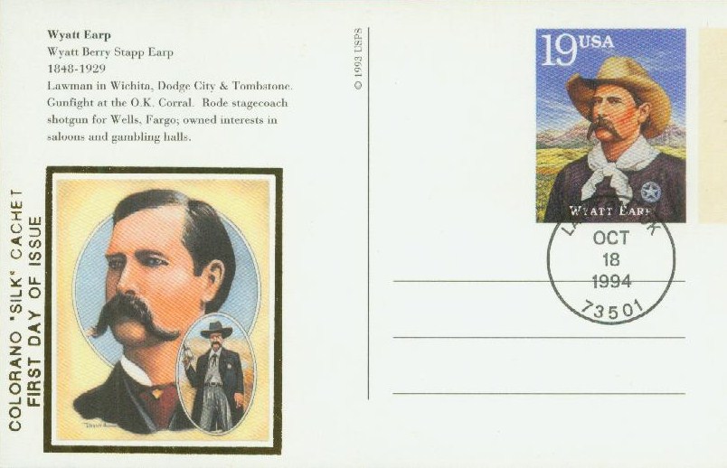 1994 19¢ Wyatt Earp Postal Card