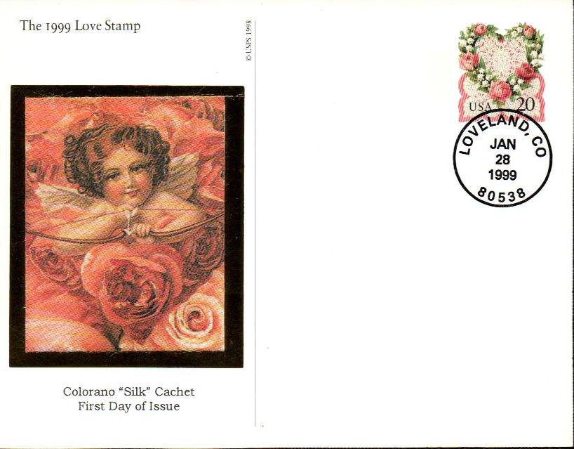 1999 20¢ Victorian Love PC FDC