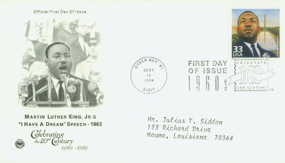 3188a - 1999 33c Celebrate the Century - 1960s: "I Have a Dream" Classic First Day Cover