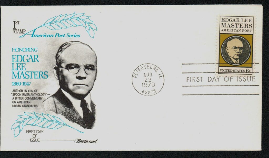 1970 6¢ Edgar Lee Masters Fleetwood First Day Cover