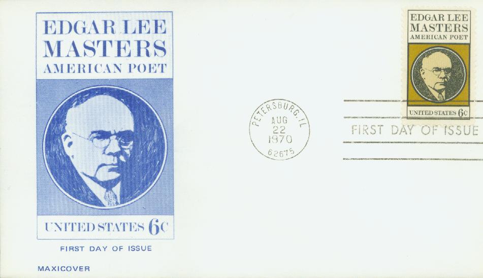 1970 6¢ Edgar Lee Masters  Classic First Day Cover