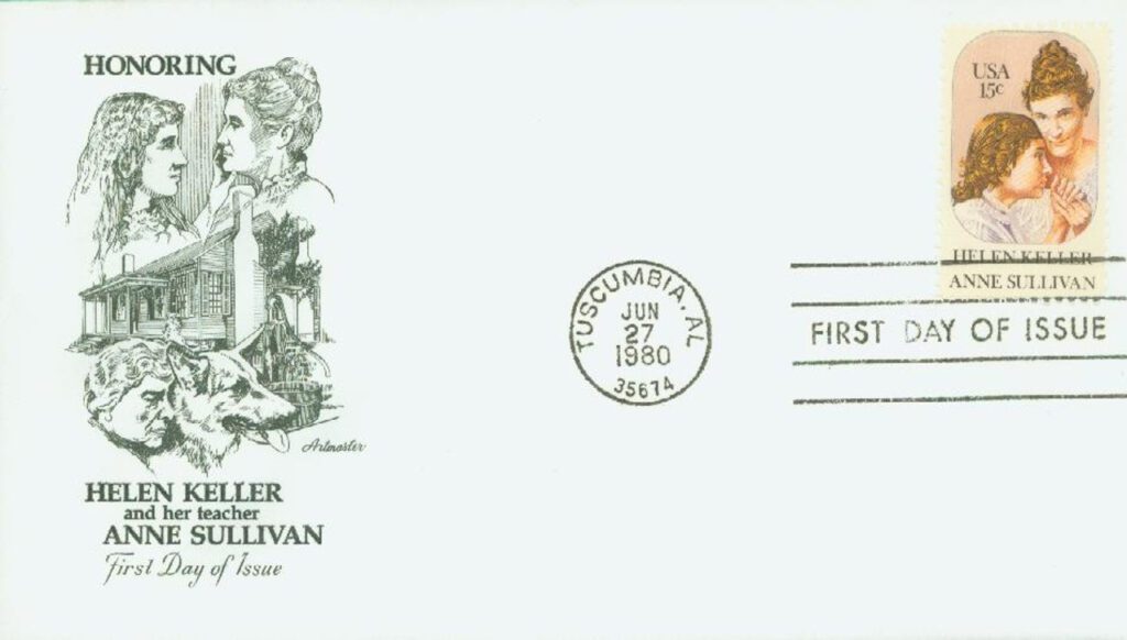 1980 15¢ Helen Keller and Anne Sullivan Classic First Day Cover