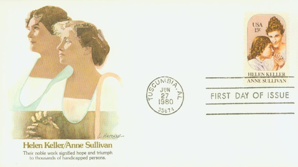 1980 15¢ Helen Keller and Anne Sullivan Fleetwood First Day Cover