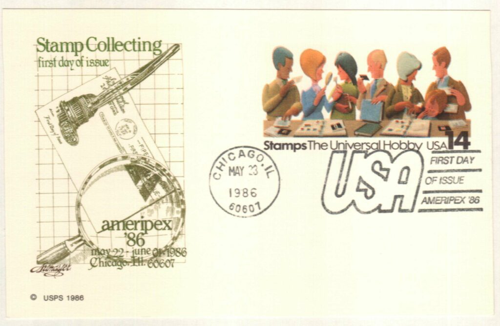1986 14c Postal Card - Stamp Collecting