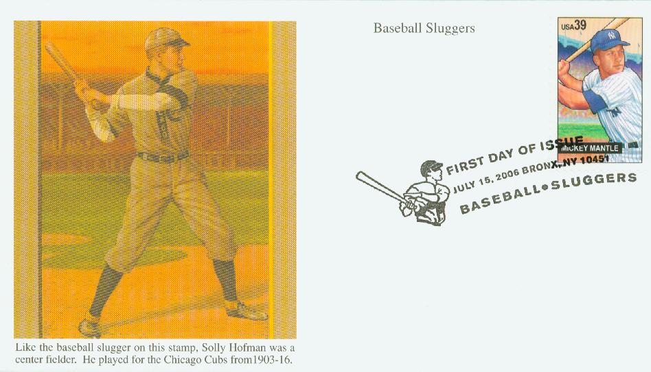 # 4083 - 2006 39c Mickey Mantle Mystic First Day Cover