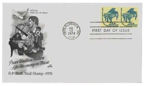 # 1615C - 1978 8.4c Grand Piano, coil Classic First Day Cover
