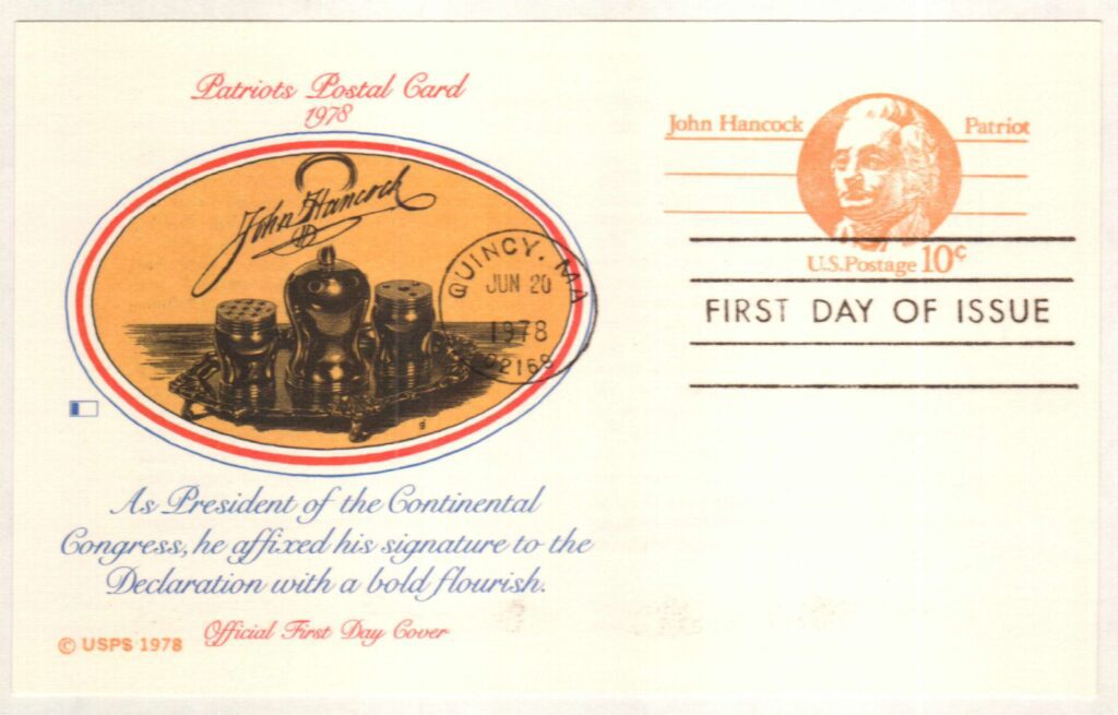 # UX75 - 1978 10c Postal Card - John Hancock