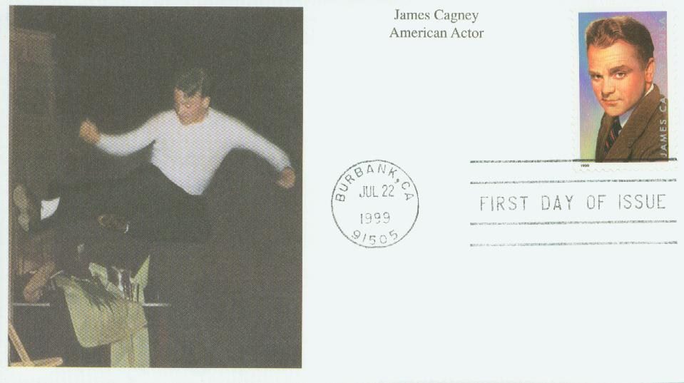 1999 33¢ James Cagney Mystic First Day Cover