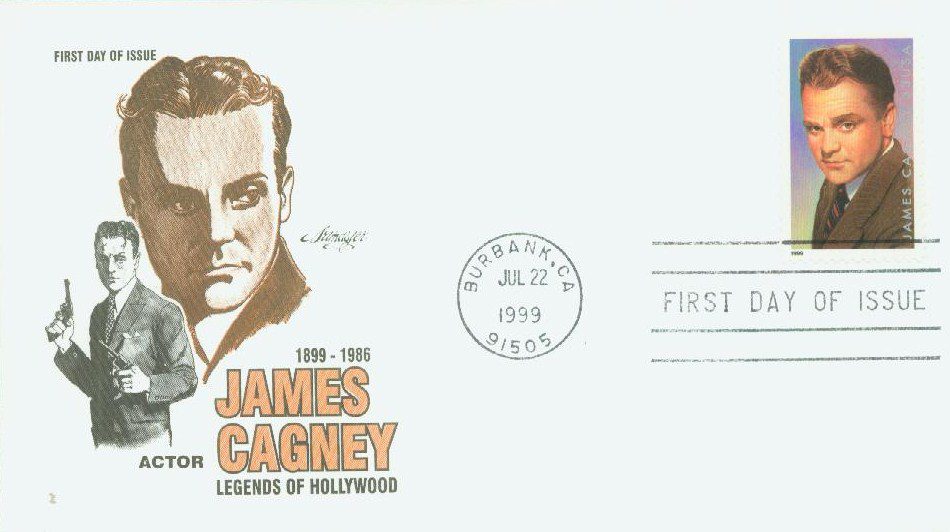 1999 33¢ James Cagney Classic First Day Cover