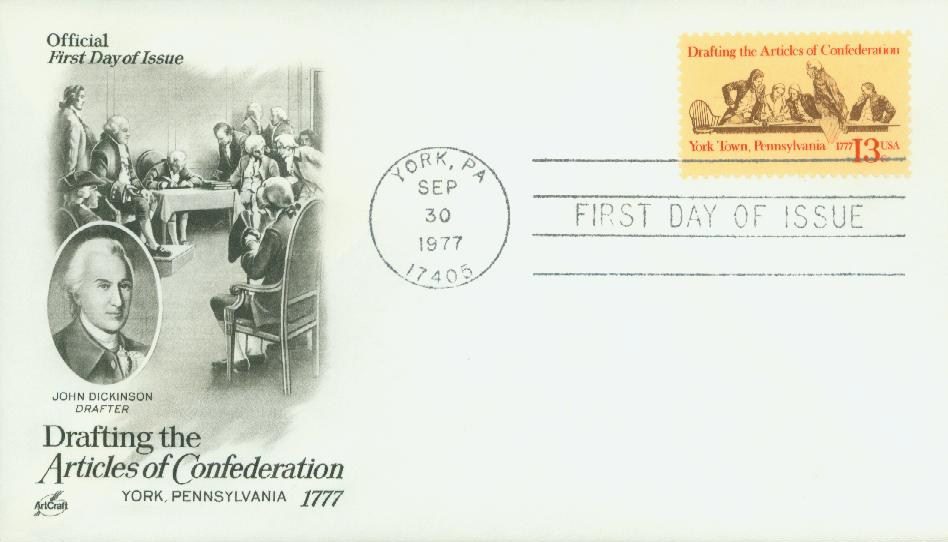 # 1726 - 1977 13c Articles of Confederation Classic First Day Cover