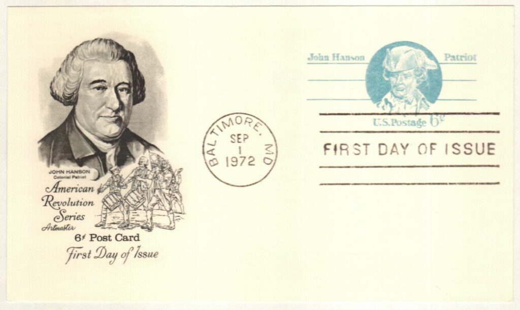 # UX64 - 1972 6c Postal Card - John Hanson