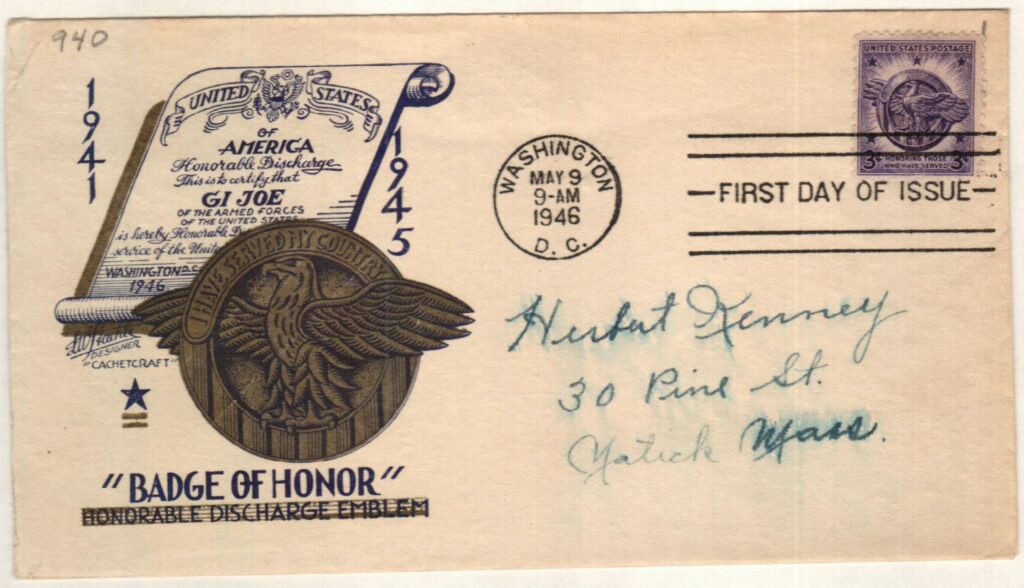 # 940 - 1946 3c US Armed Forces: Veterans of World War II