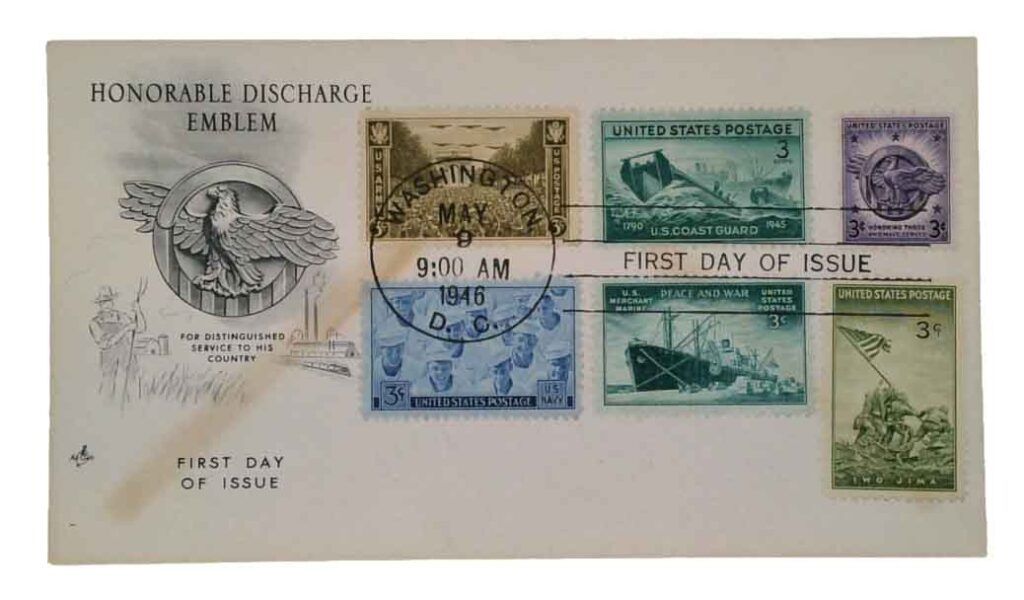 # 940 - 1946 3c US Armed Forces: Veterans of World War II Classic Combination First Day Cover