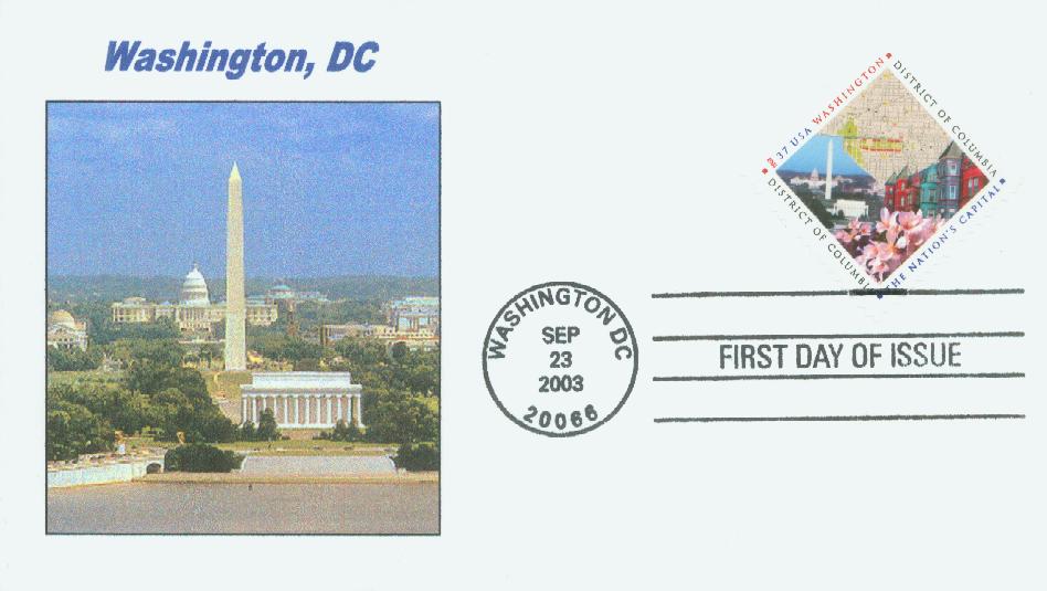 2003 37¢ District of Columbia Classic First Day Cover