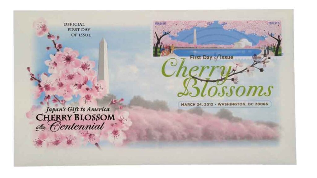 # 4651-52 - 2012 First-Class Forever Stamp - Cherry Blossom Centennial Classic First Day Cover with Digital Color Cancel