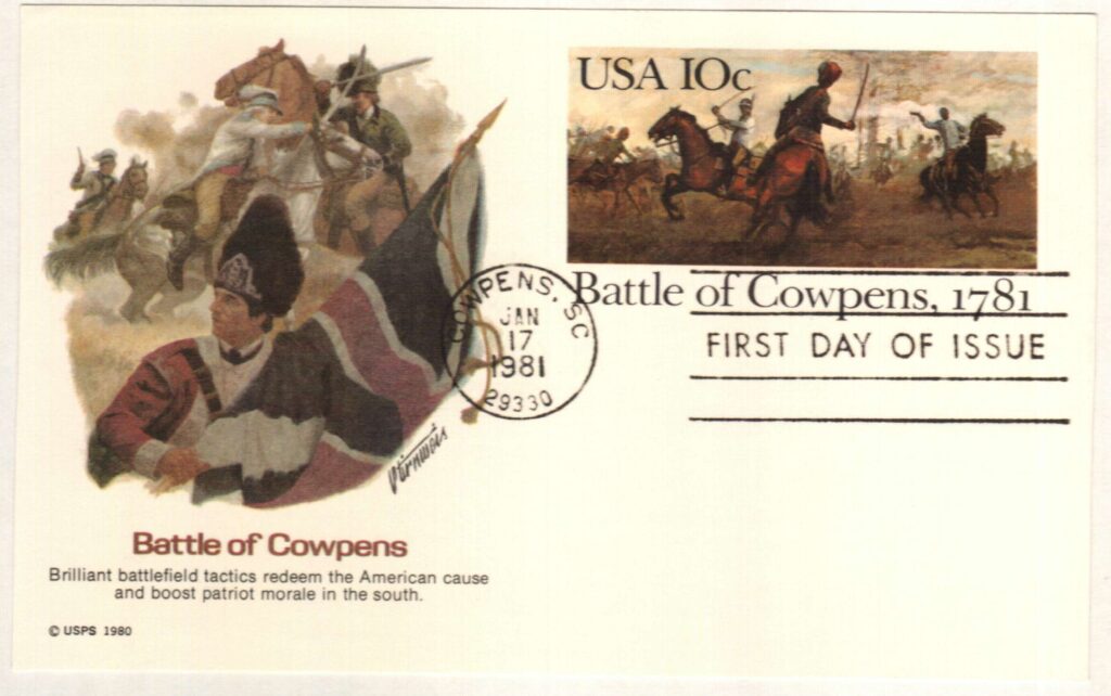 # UX87 - 1981 10c Fleetwood Postal Card - Battle of Cowpens