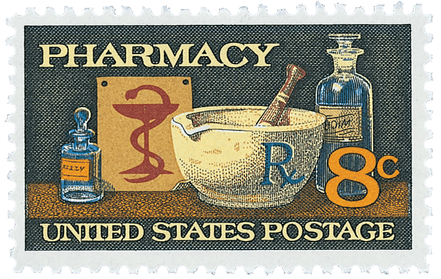 1972 8¢ Pharmacy