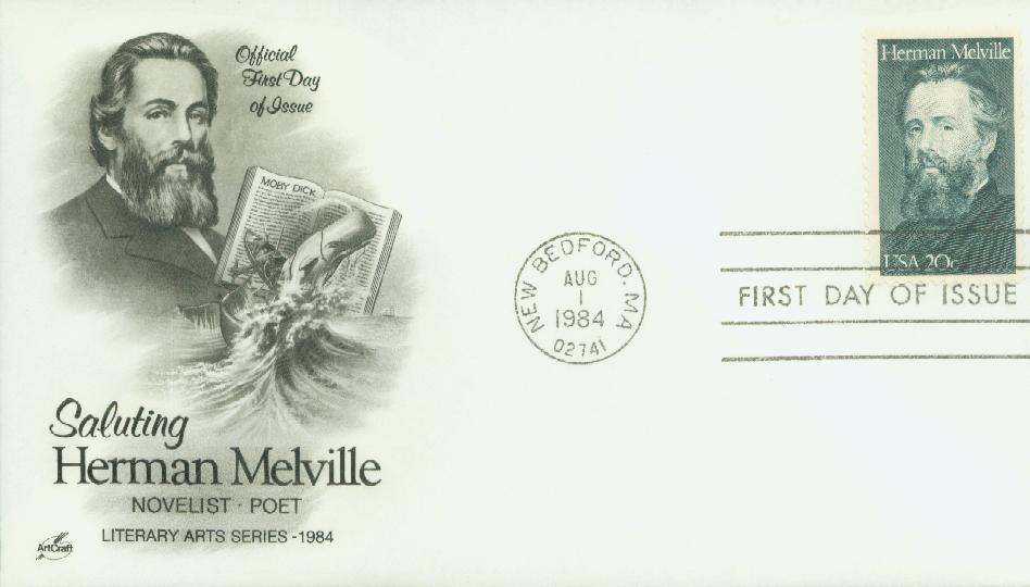 1984 20c Literary Arts: Herman Melville Classic First Day Cover