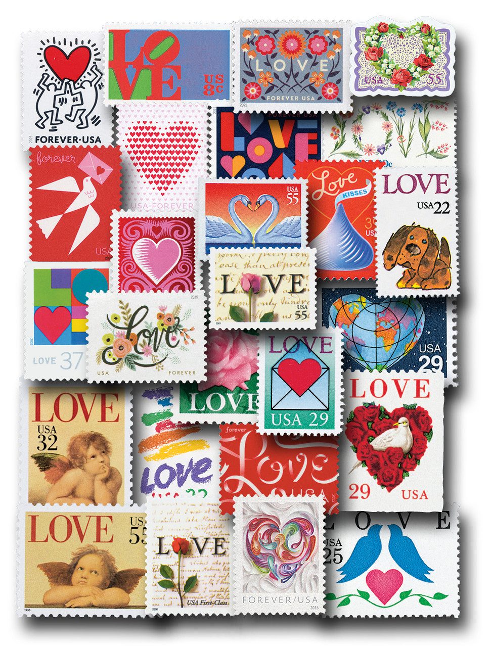 The USPS Love Stamps Series