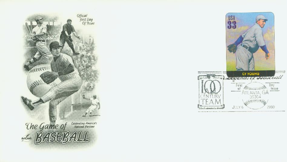 # 3408m - 2000 33c Cy Young Classic First Day Cover