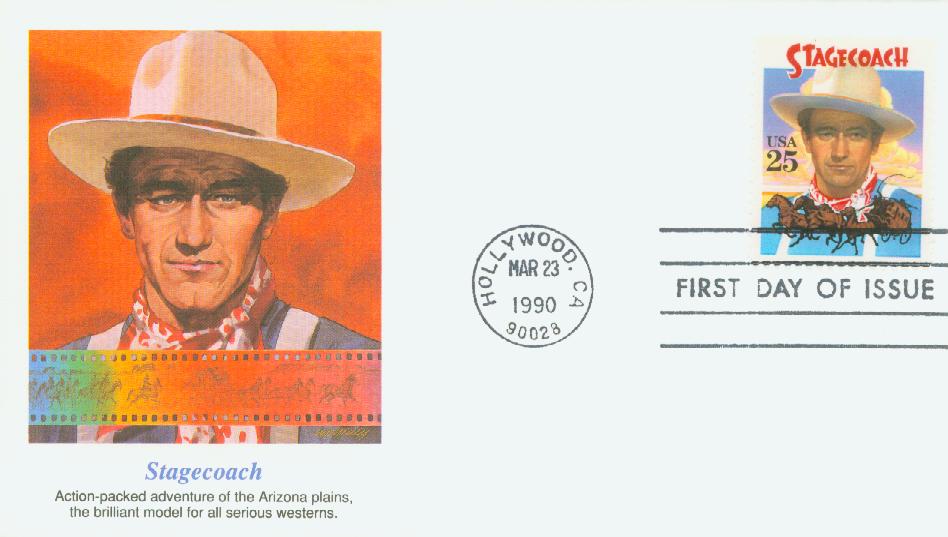 1990 25¢ Stagecoach Classic First Day Cover