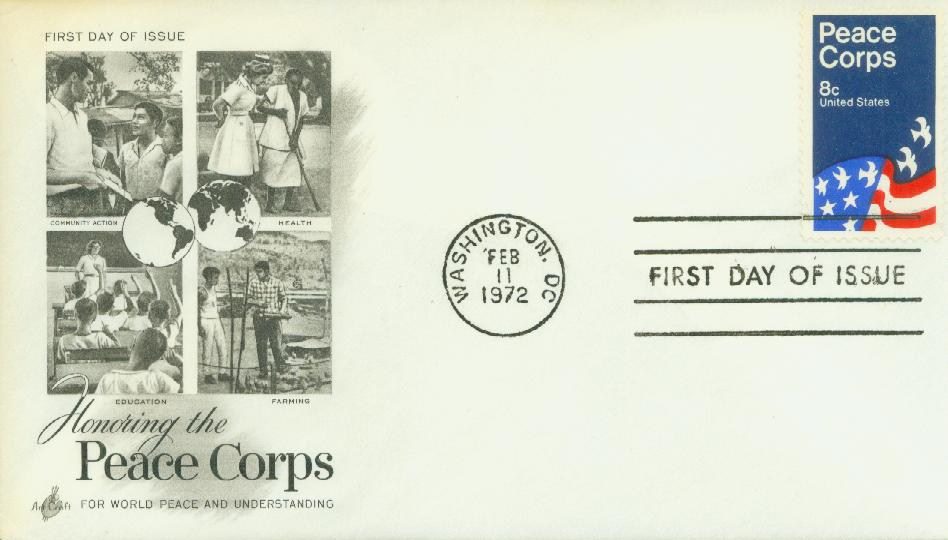 1972 8c Peace Corps Classic First Day Cover